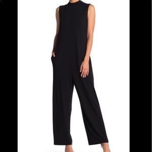 Eileen Fisher Mock Neck Sleeveless Jumpsuit Small